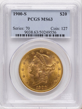 1900-S $20 Liberty Double Eagle PCGS MS63