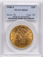 1900-S $20 Liberty Double Eagle PCGS MS63