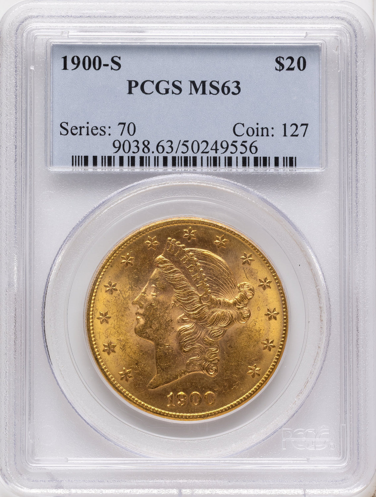 1900-S $20 Liberty Double Eagle PCGS MS63