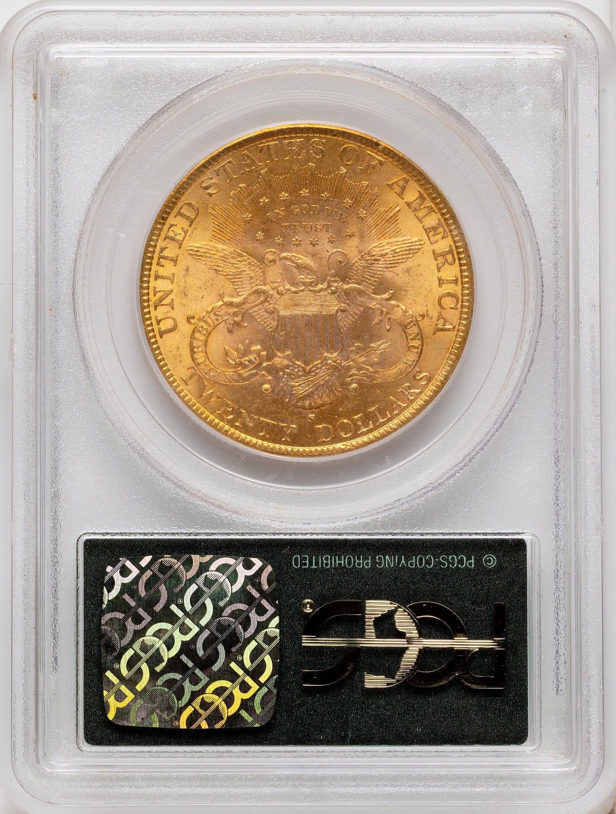 1891-S $20 CAC Liberty Double Eagle PCGS MS63