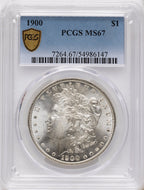 1900 Morgan Dollar PCGS MS67