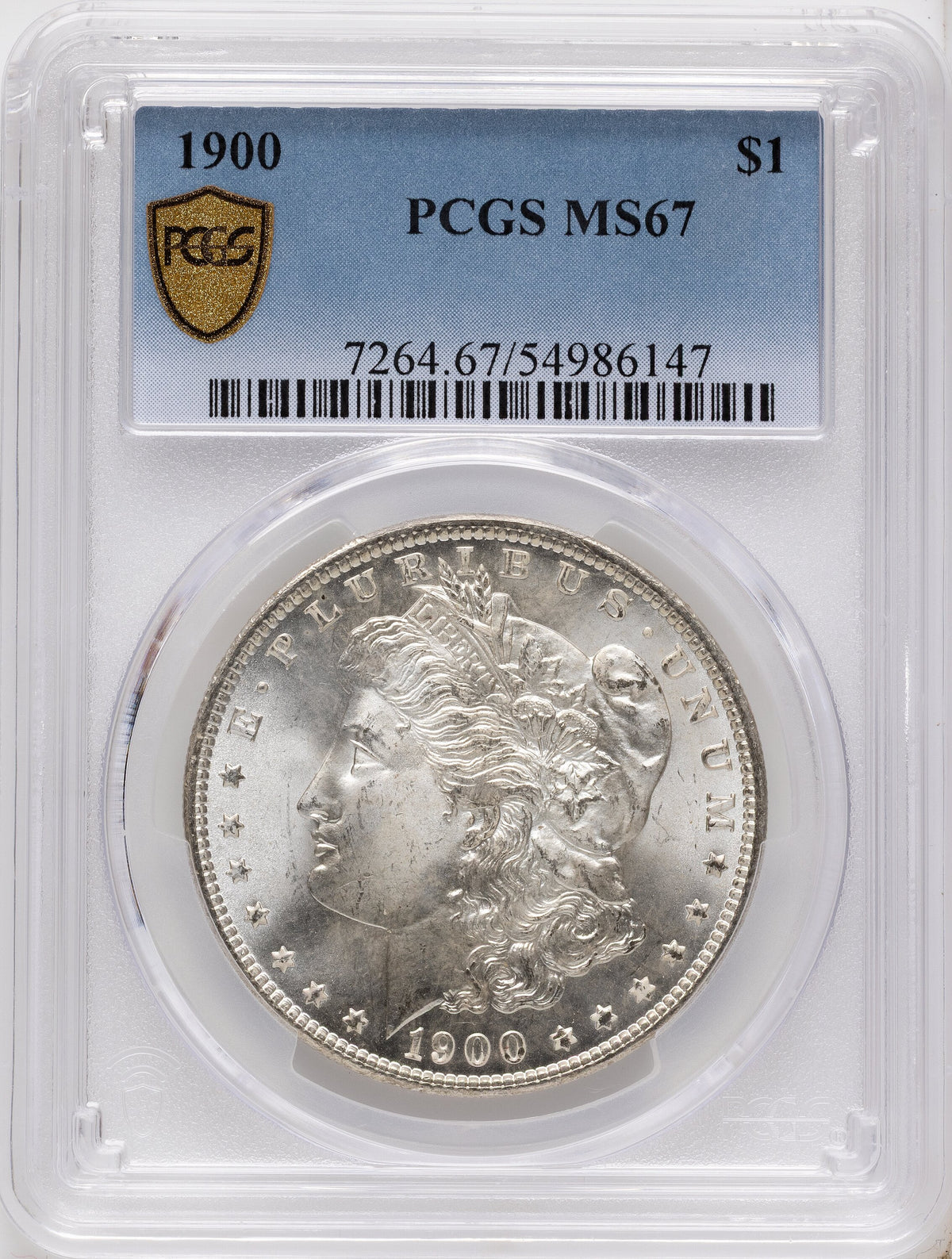1900 Morgan Dollar PCGS MS67