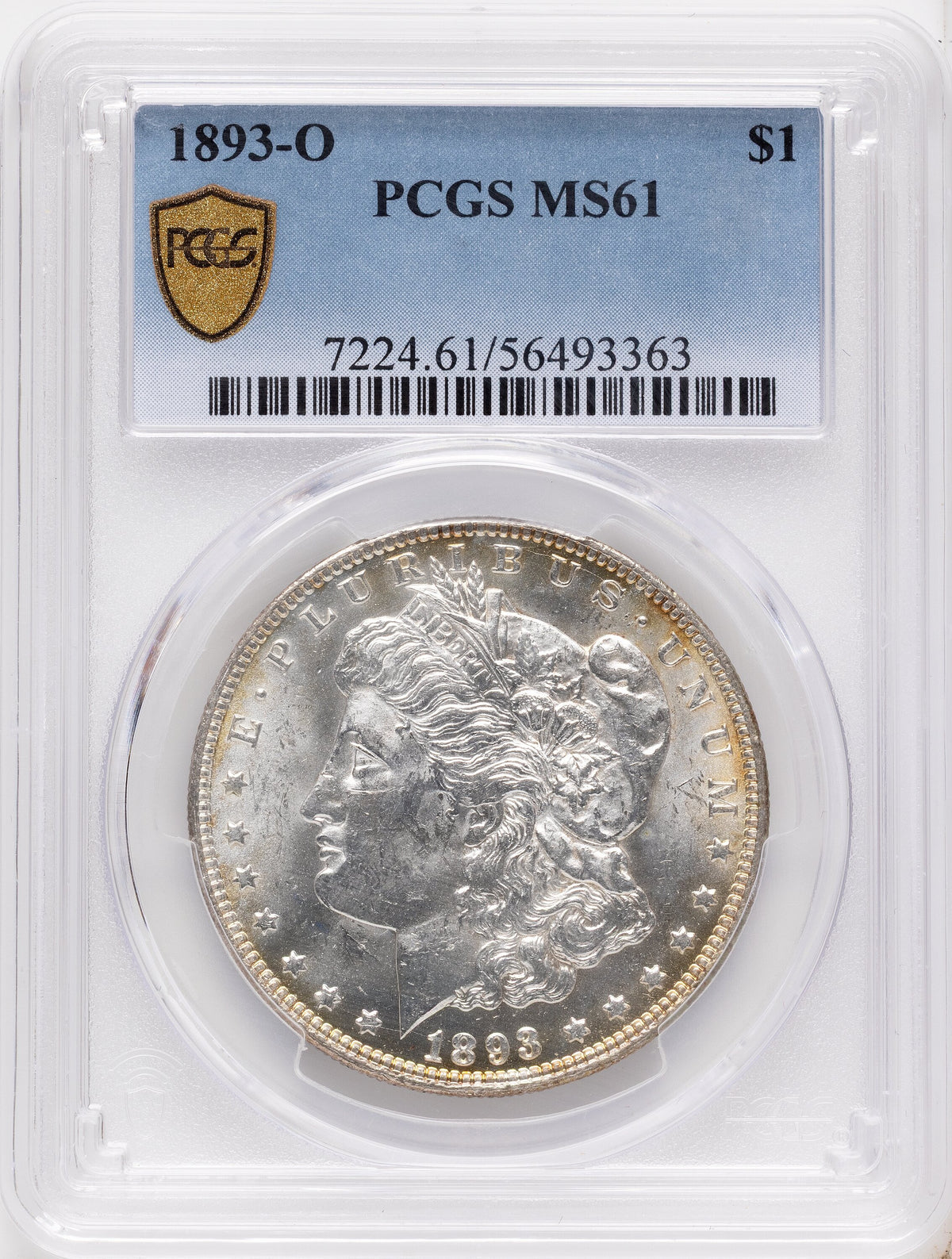 1893-O Morgan Dollar PCGS MS61