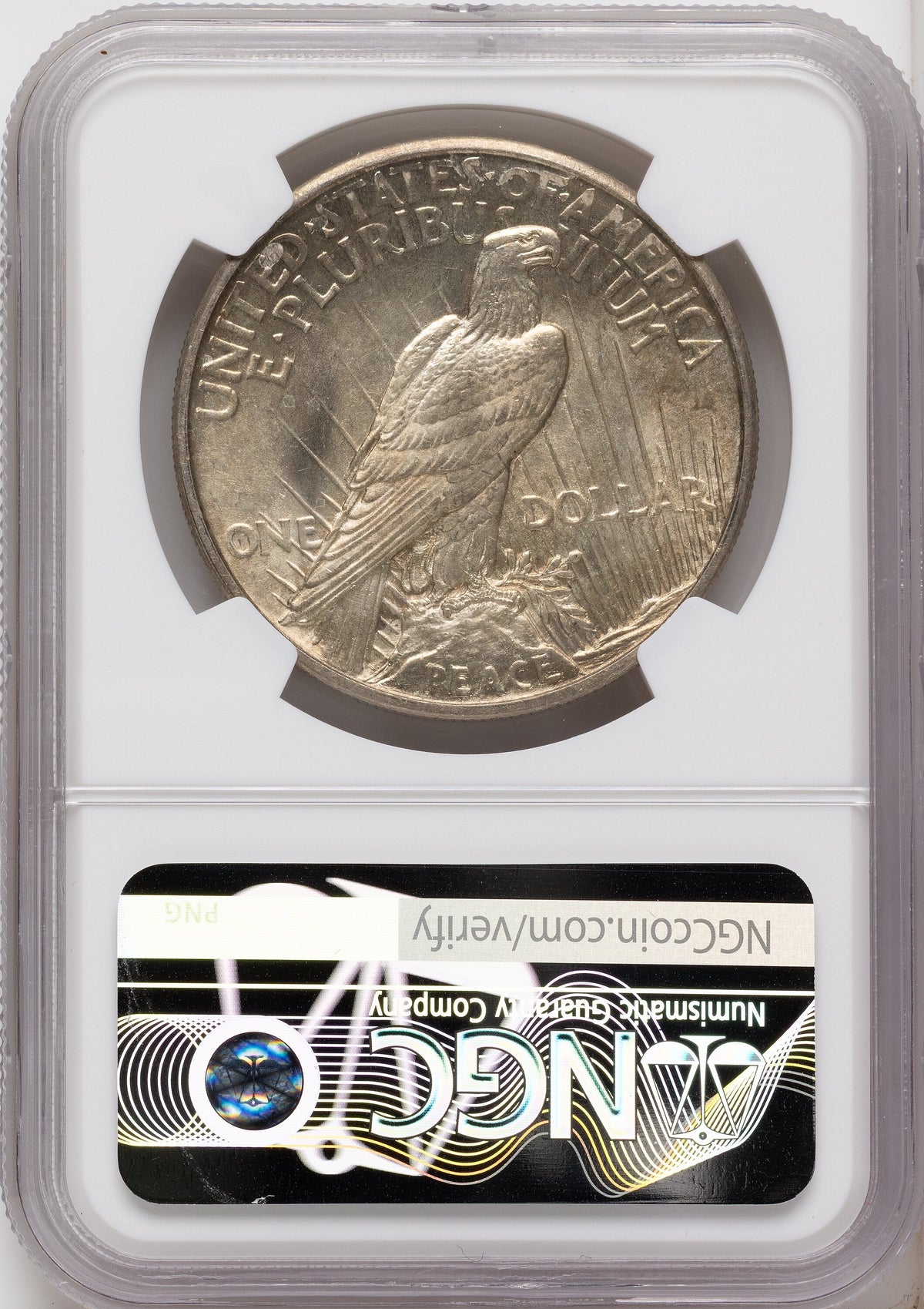 1921 Peace Dollar NGC MS65