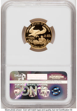 1995-W Proof Gold Eagle 1/4 oz Saint Gaudens Label NGC PF70