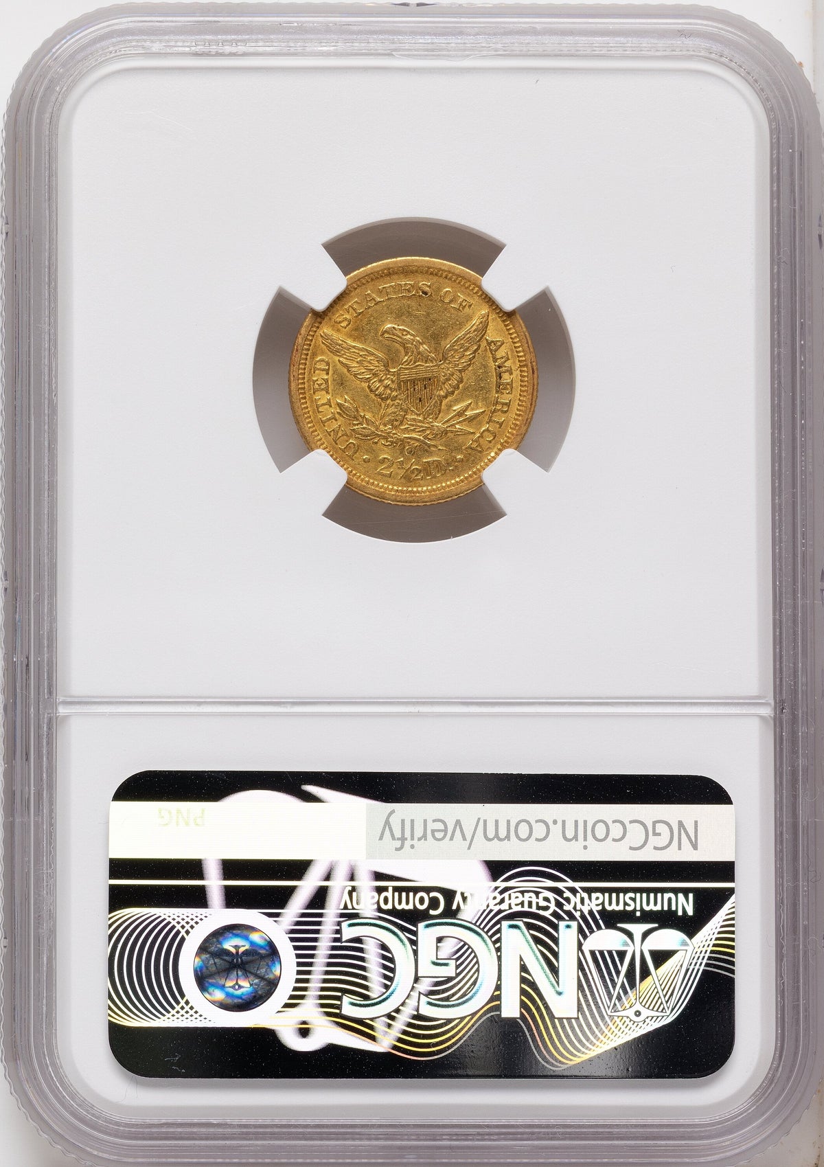 1842-O $2.50 Liberty Quarter Eagle NGC AU55