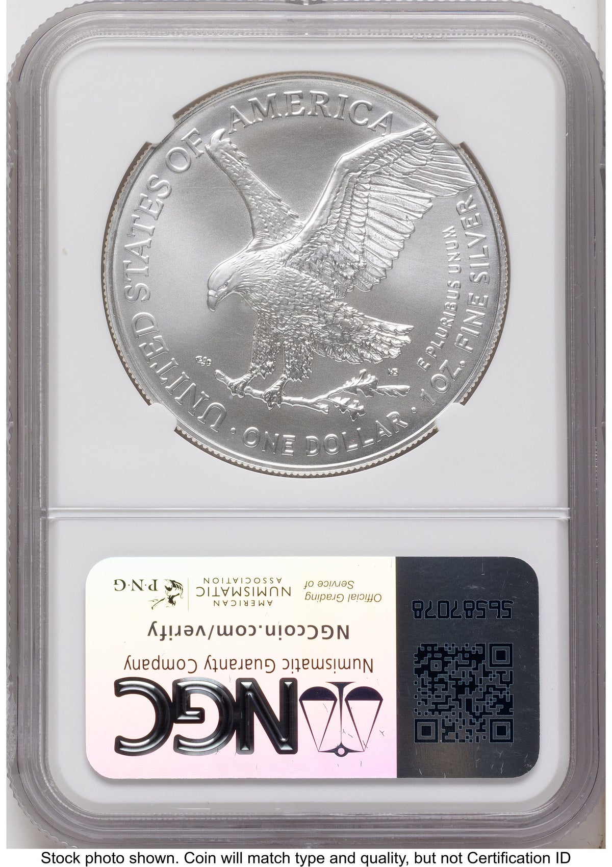 2024-(P) Silver Eagle (Privy Mark) FDI Jeff Garrett Red Book NGC MS70