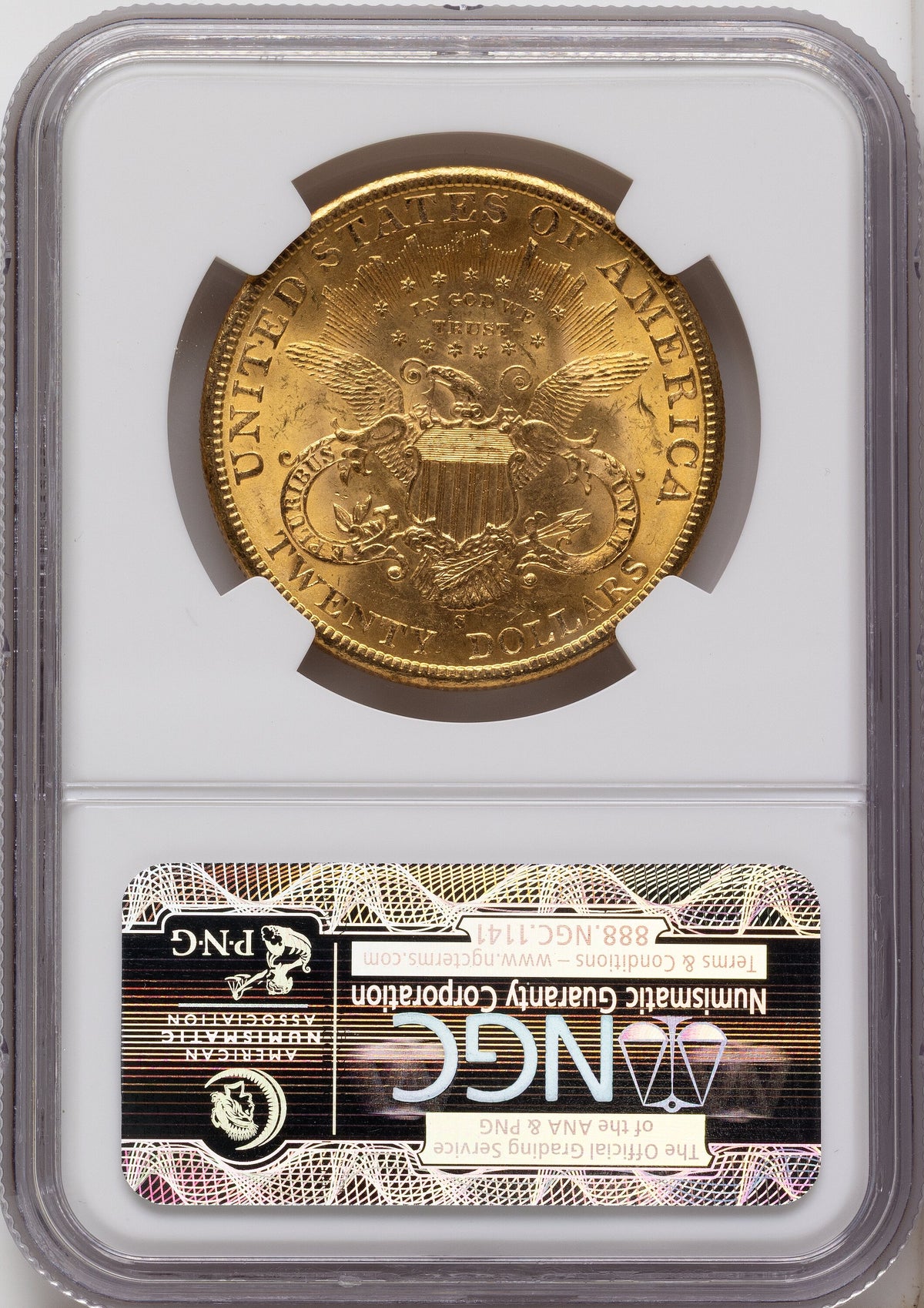 1895-S $20 Liberty Double Eagle NGC MS62