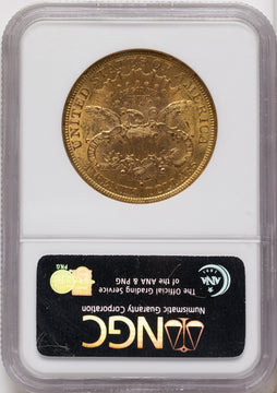 1877-S $20 Liberty Double Eagle NGC MS61