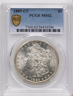1885-CC Morgan Dollar PCGS MS62