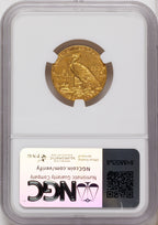 1912-S $5 Indian Half Eagle NGC AU58