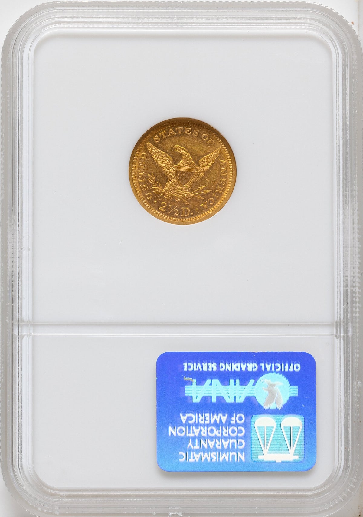 1868 $2.50 Liberty Quarter Eagle NGC MS61