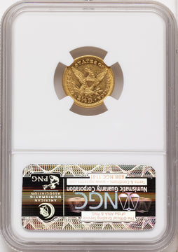 1884 $2.50 Liberty Quarter Eagle NGC MS61