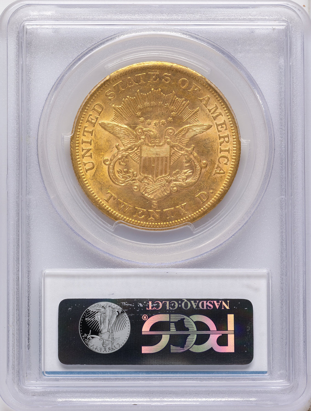 1855-S $20 Liberty Double Eagle PCGS AU55