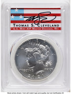 2021 6 Coin Morgan & Peace Dollar Set AR Thomas Cleveland Americana PCGS MS70