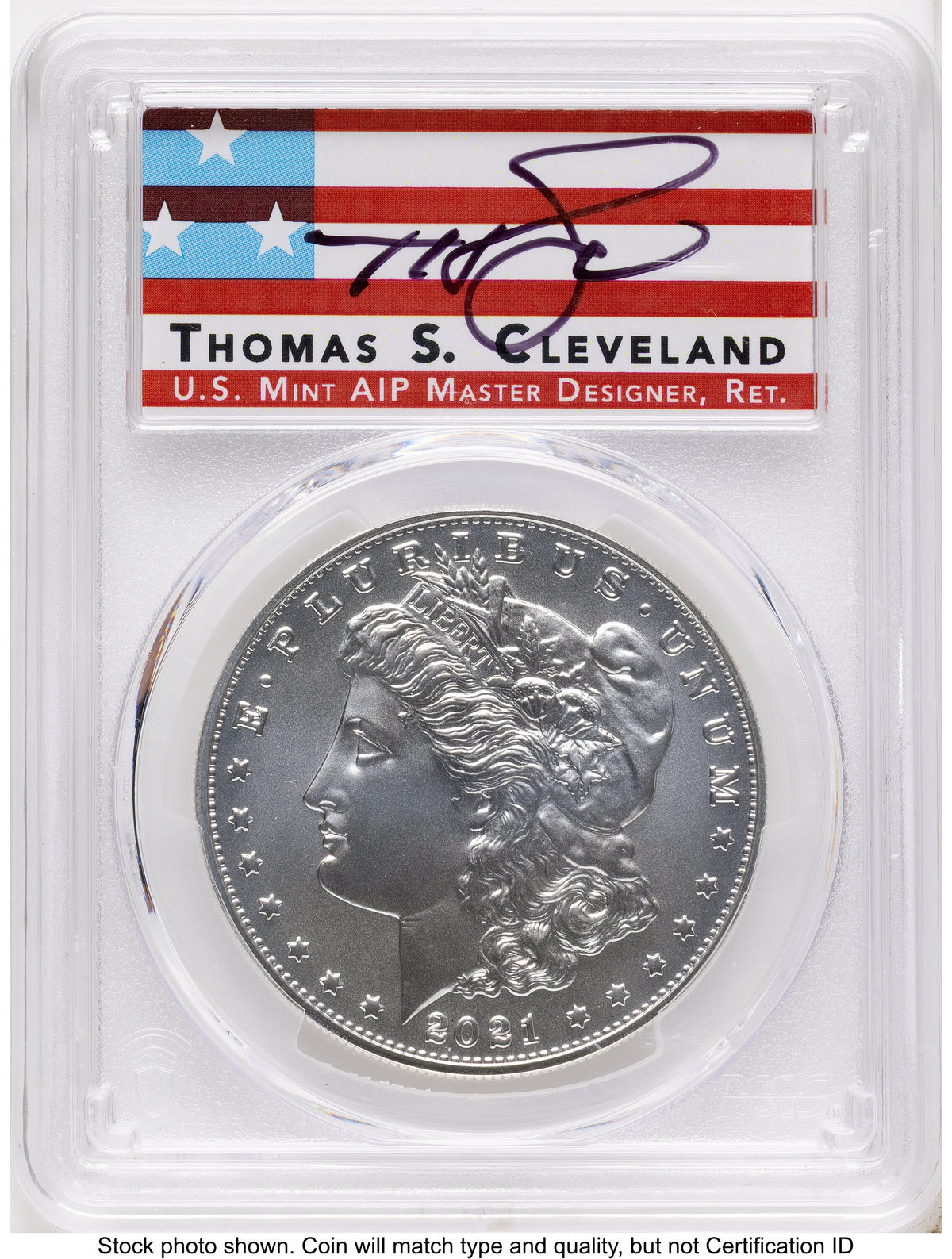2021 6 Coin Morgan & Peace Dollar Set AR Thomas Cleveland Americana PCGS MS70