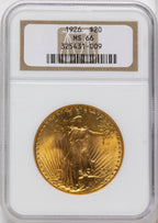 1926 $20 Saint-Gaudens Double Eagle NGC MS66