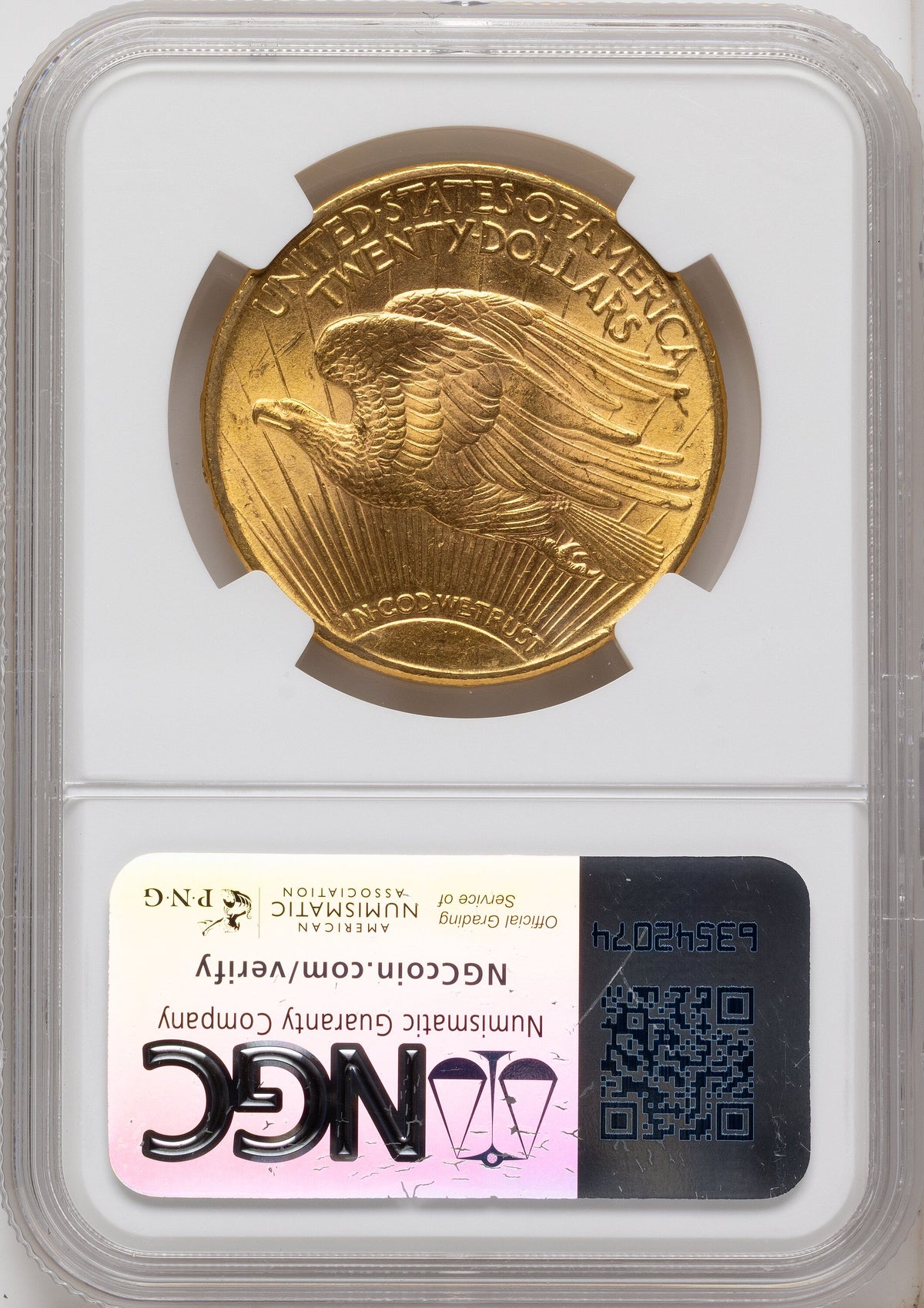 1915-S $20 Saint-Gaudens Double Eagle NGC MS64