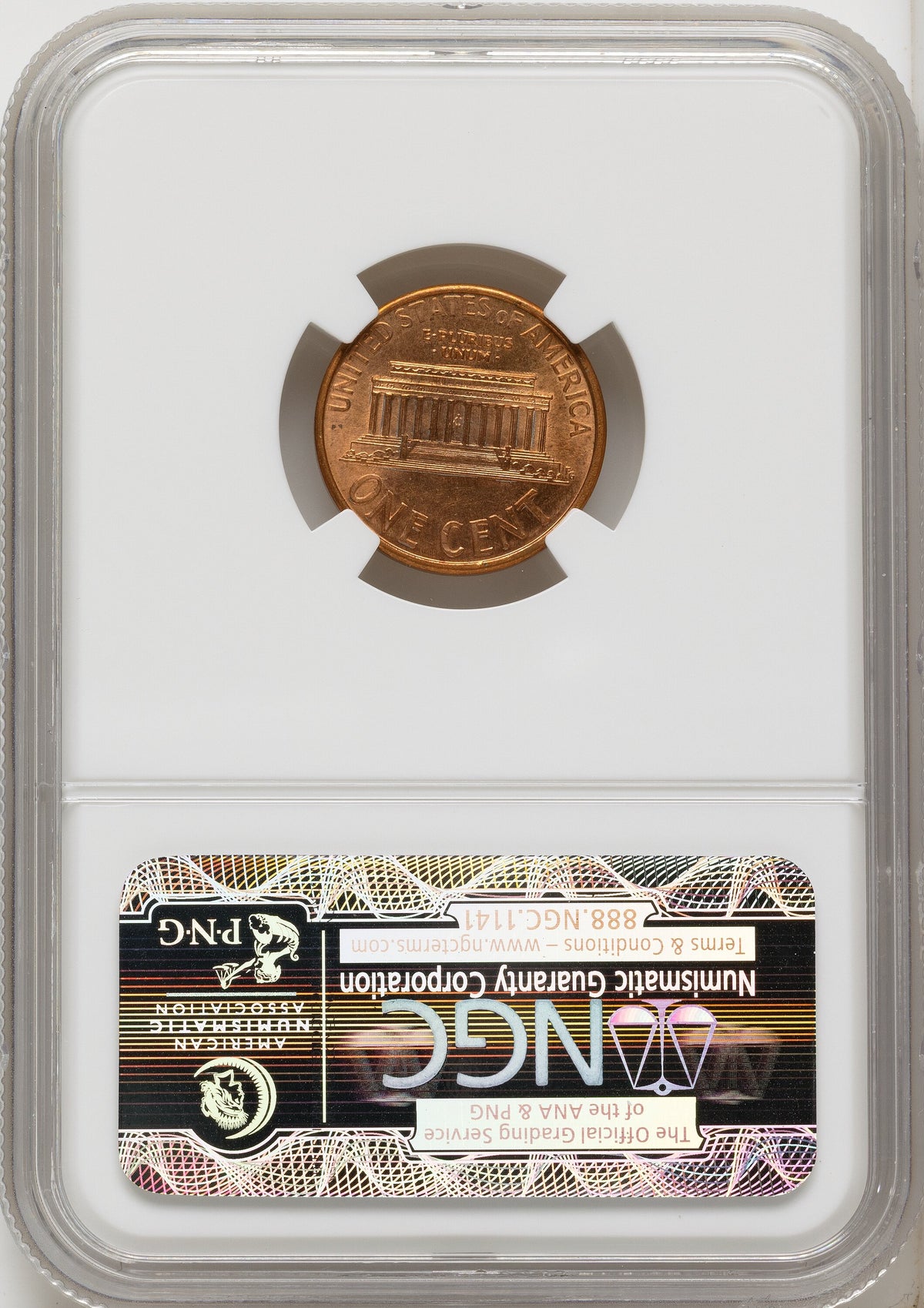 1992-D 1C FS-901 RD Lincoln Cent NGC MS62