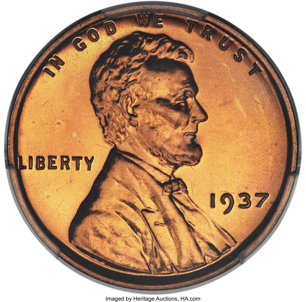 1937 1C Proof Lincoln Cent PCGS PR67+