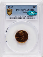 1937 1C Proof Lincoln Cent PCGS PR67+