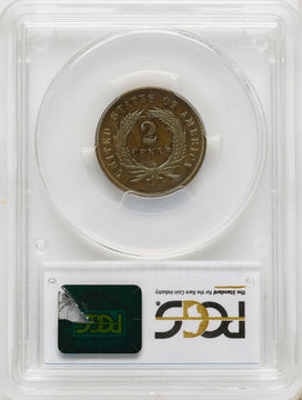 1873 2C OPEN 3 BN CAC Proof Two Cent Pieces PCGS PR66
