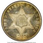 1869 3CS Three Cent Silver PCGS MS66+