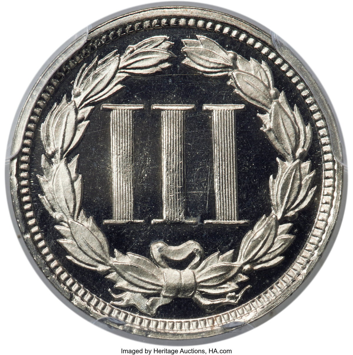 1867 3CN JD-1 CA CAC Proof Three Cent Nickel PCGS PR67