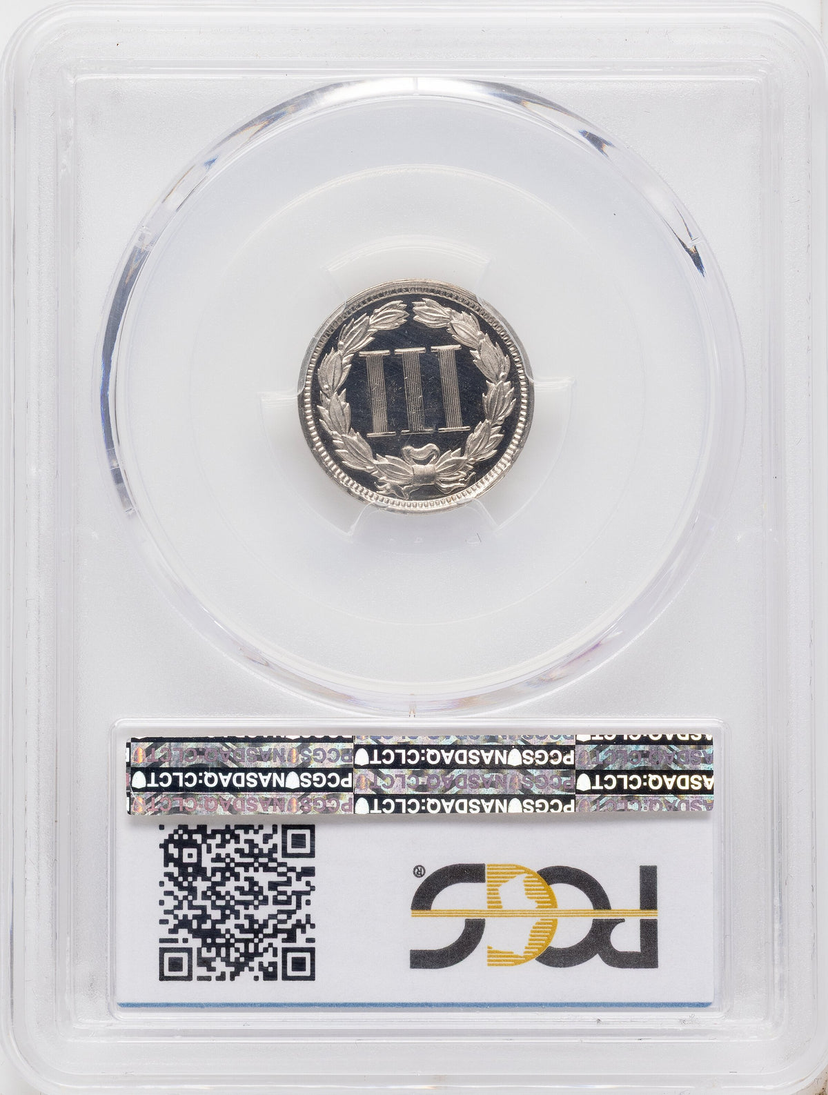 1867 3CN JD-1 CA CAC Proof Three Cent Nickel PCGS PR67