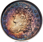 1834 H10C LM-4 Bust Half Dime NGC MS67