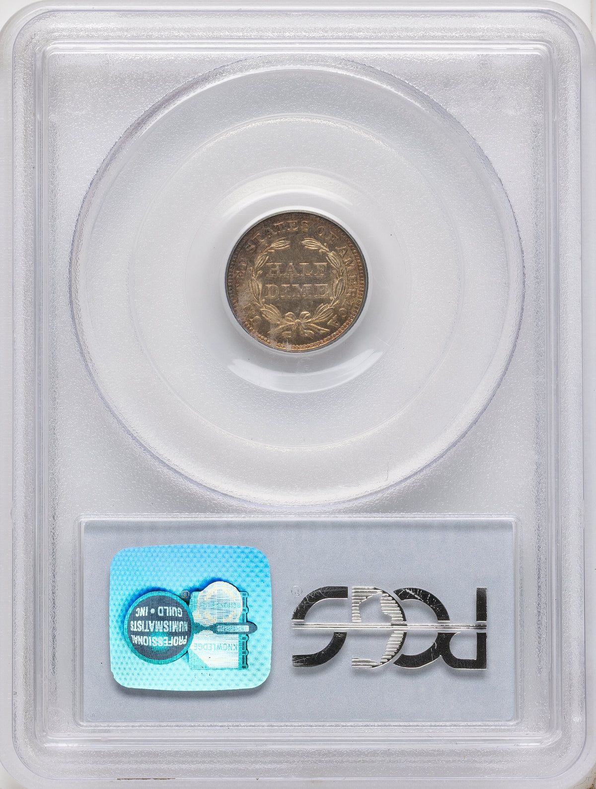 1844 H10C FS-301 CAC Seated Half Dime PCGS MS67