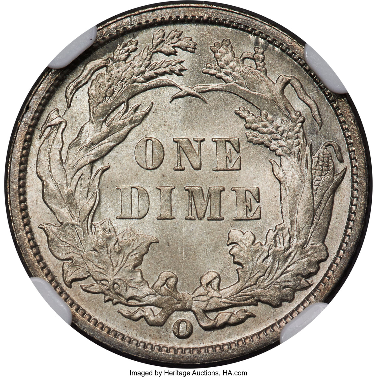 1891-O 10C Seated Dime NGC MS67