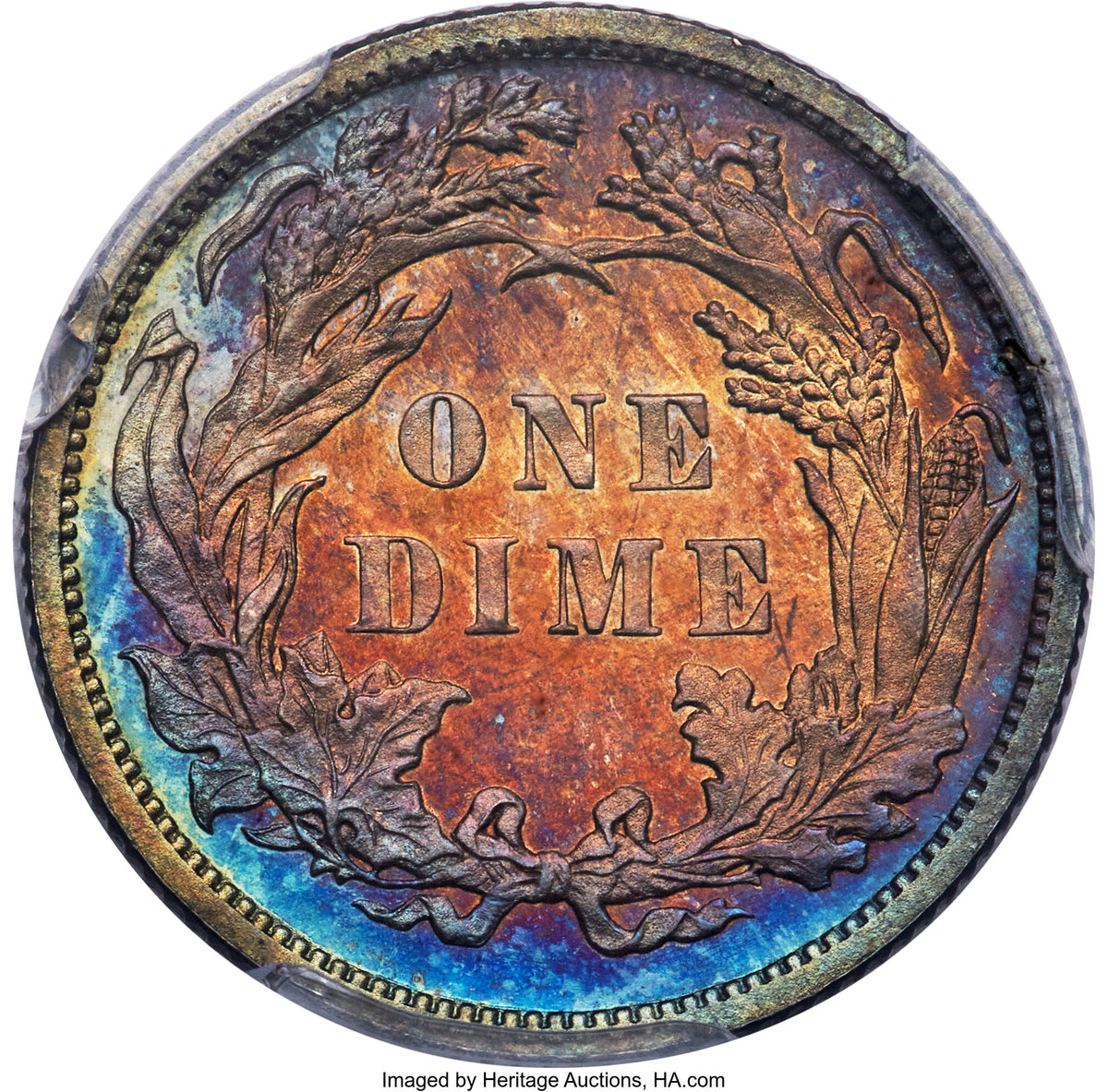 1884 10C CA CAC Proof Seated Dime PCGS PR67+