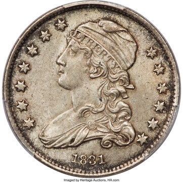 1831 25C B-4 CAC Bust Quarter PCGS MS63+
