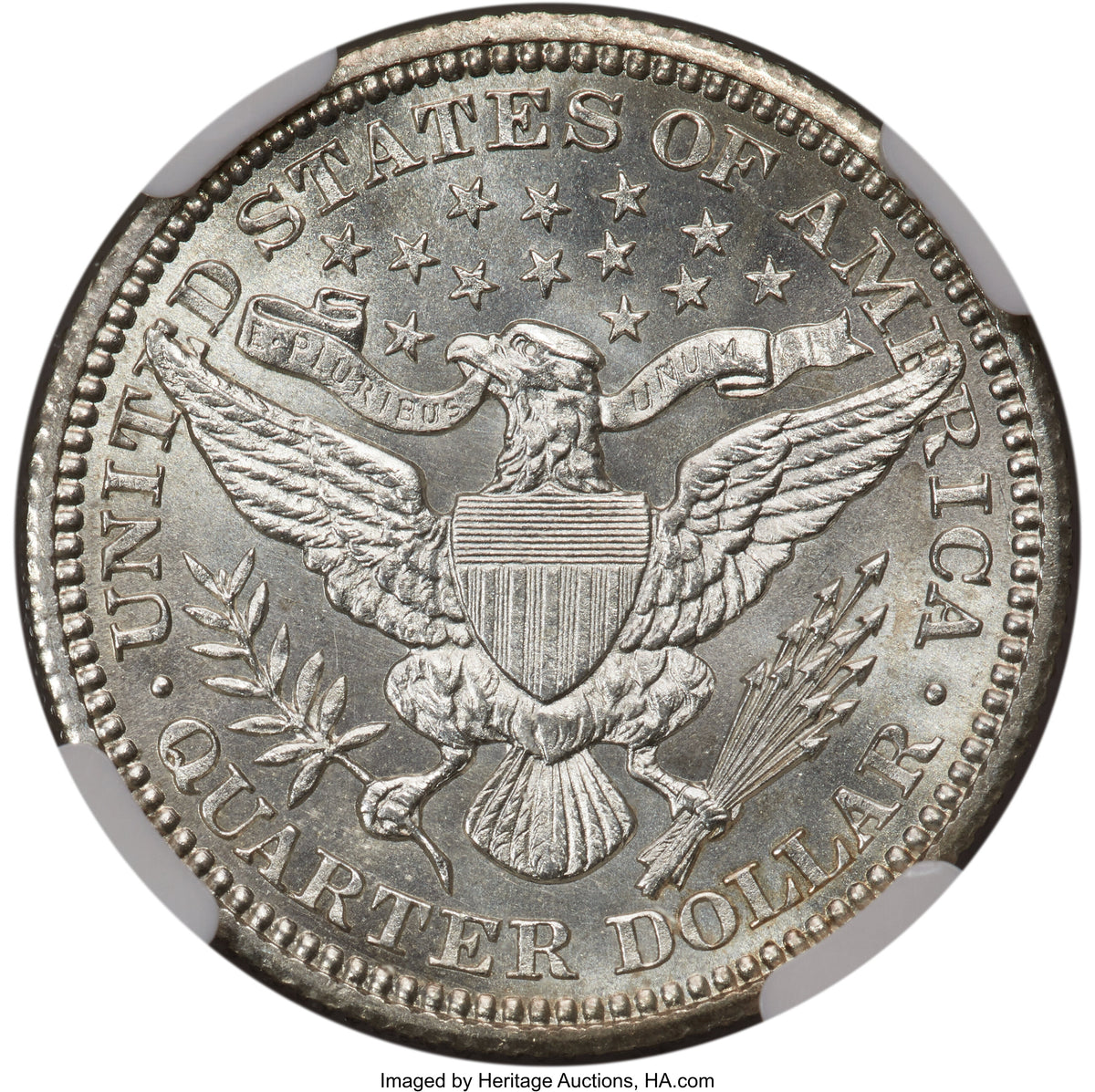 1909 25C Barber Quarter NGC MS67