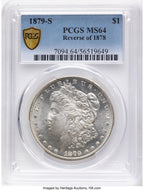 1879-S $1 VAM-46 Reverse of 1878 Morgan Dollar PCGS MS64