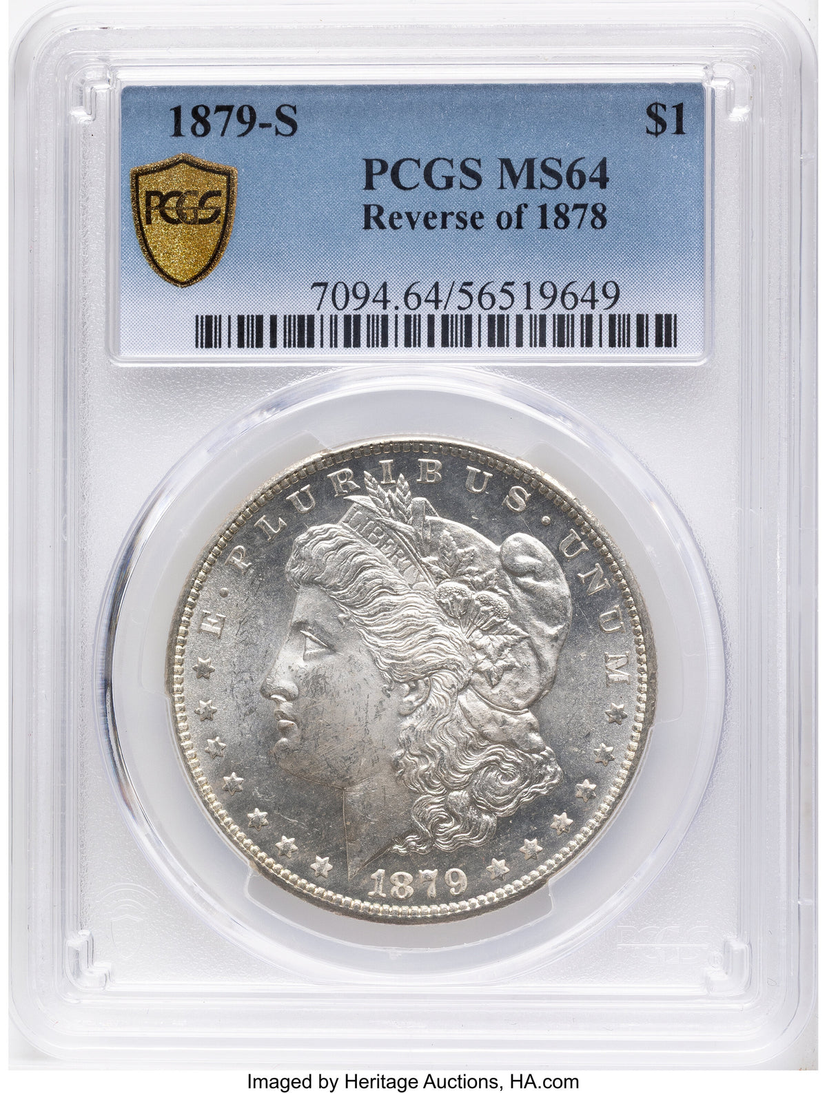 1879-S $1 VAM-46 Reverse of 1878 Morgan Dollar PCGS MS64