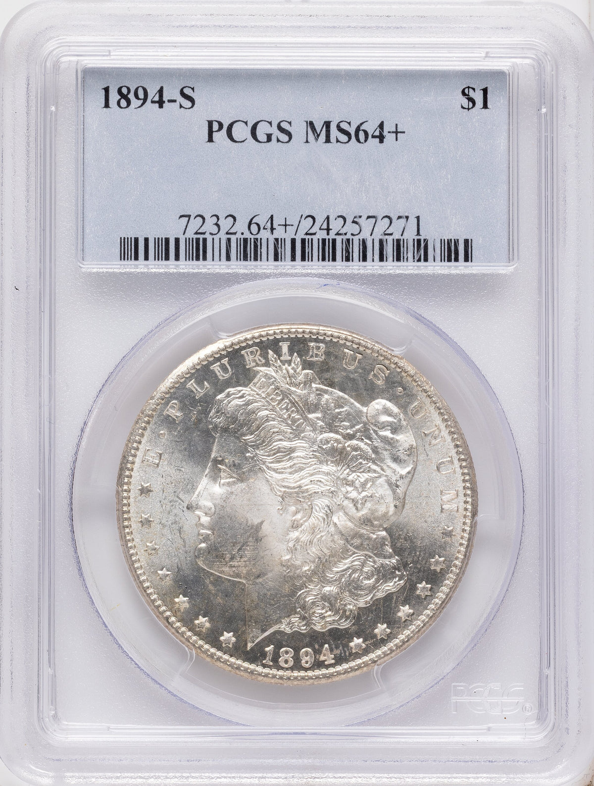 1894-S Morgan Dollar PCGS MS64+
