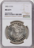 1901-O Morgan Dollar NGC MS67+