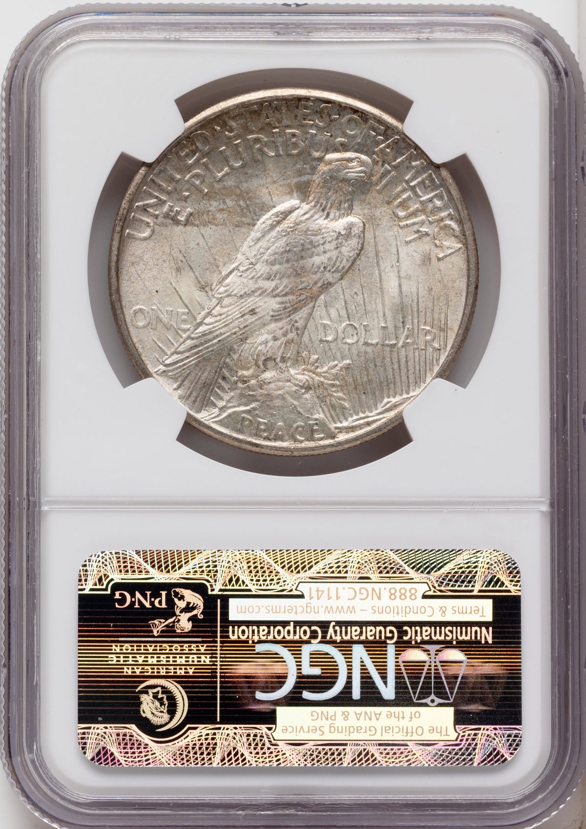 1921 Peace Dollar NGC MS65