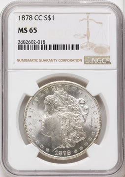 1878-CC Morgan Dollar NGC MS65