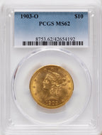 1903-O $10 Liberty Eagle PCGS MS62