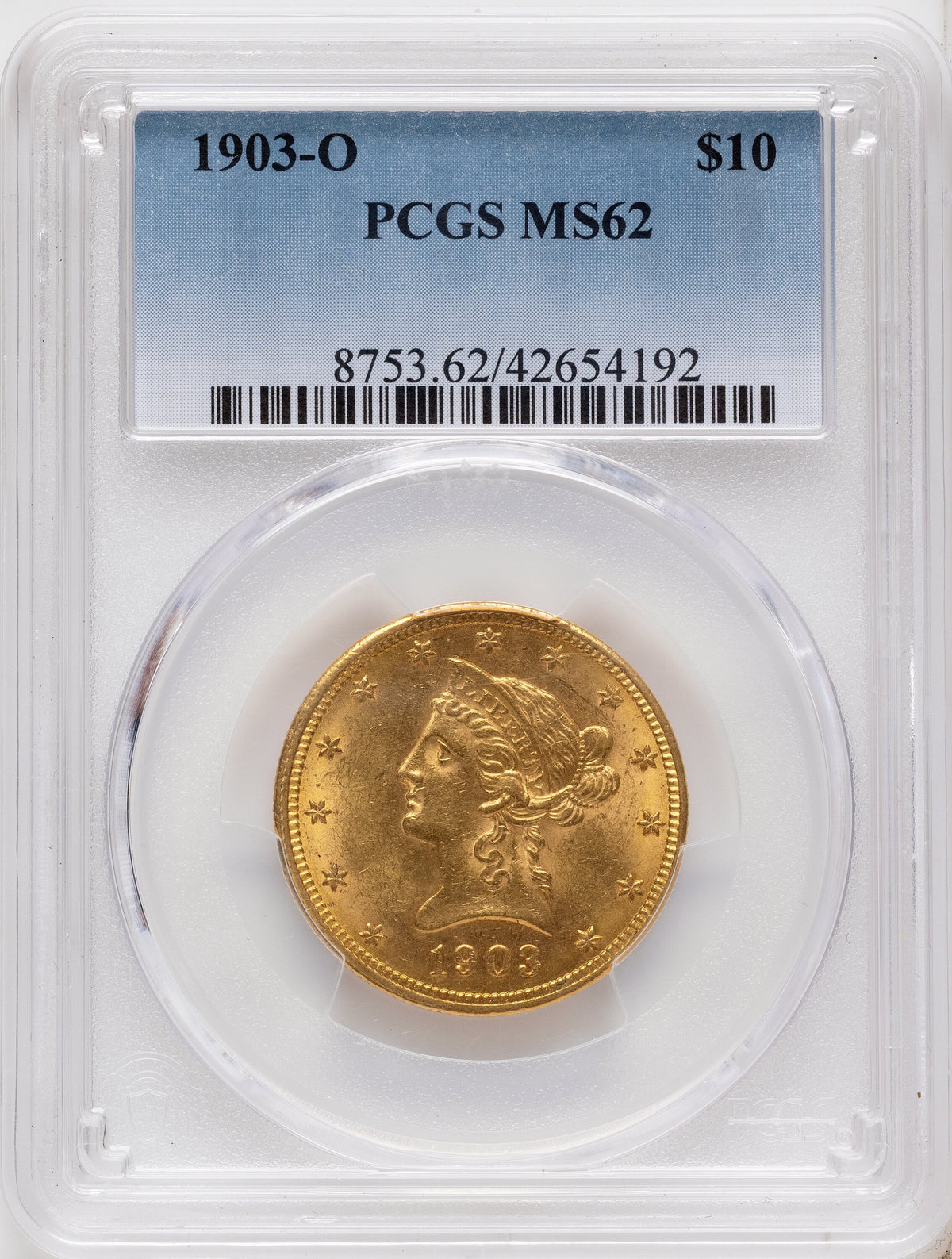 1903-O $10 Liberty Eagle PCGS MS62