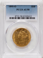 1895-O $10 Liberty Eagle PCGS AU58