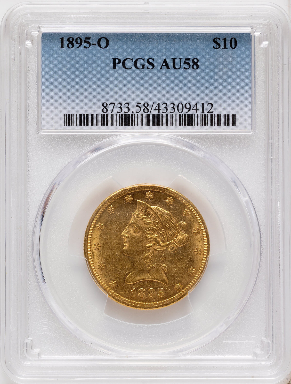 1895-O $10 Liberty Eagle PCGS AU58