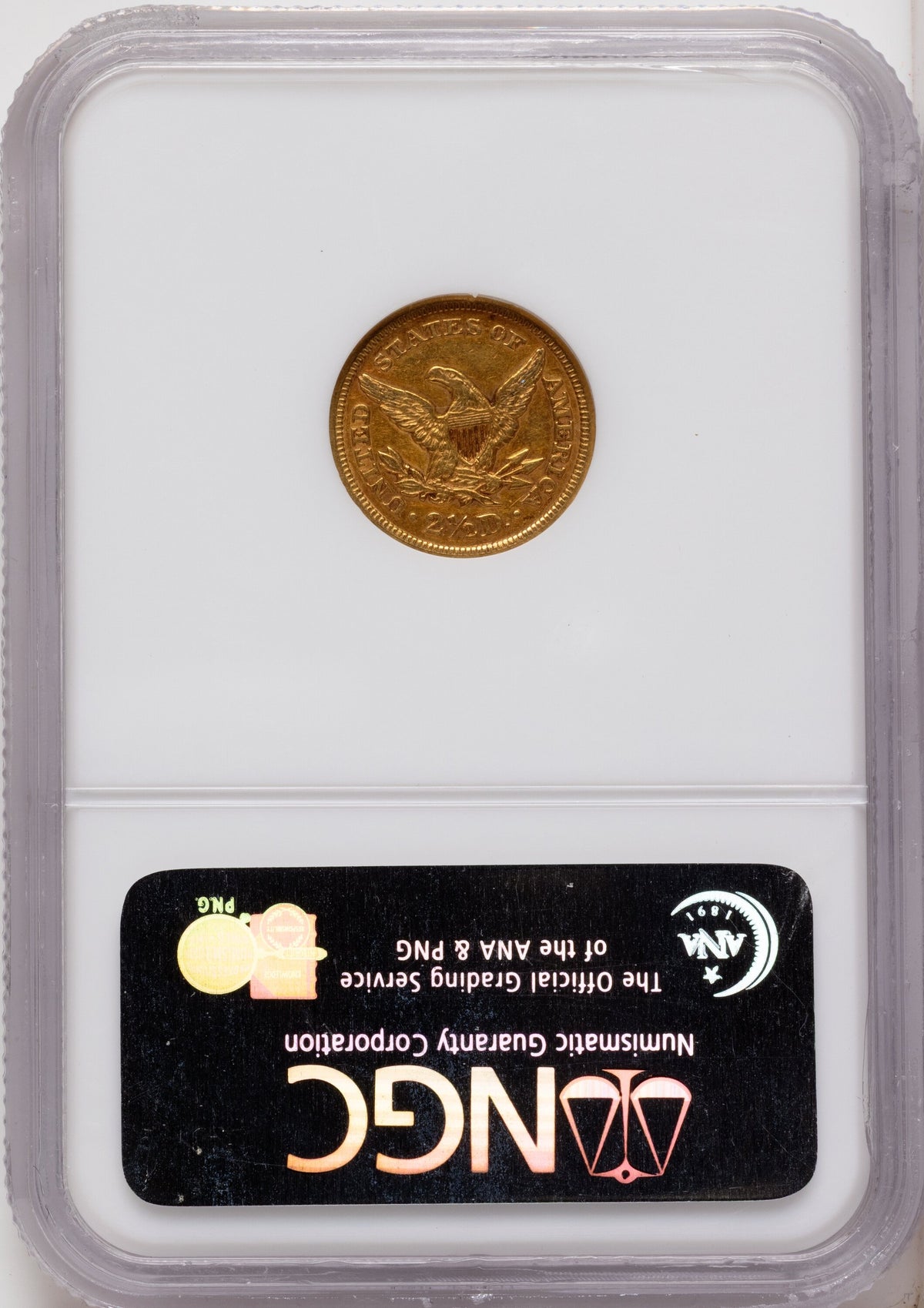 1846 $2.50 Liberty Quarter Eagle NGC AU55