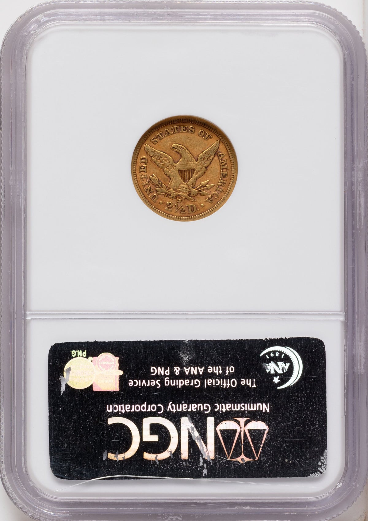 1866-S $2.50 Liberty Quarter Eagle NGC XF40