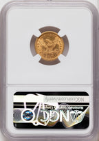 1879 $2.50 Liberty Quarter Eagle NGC MS62