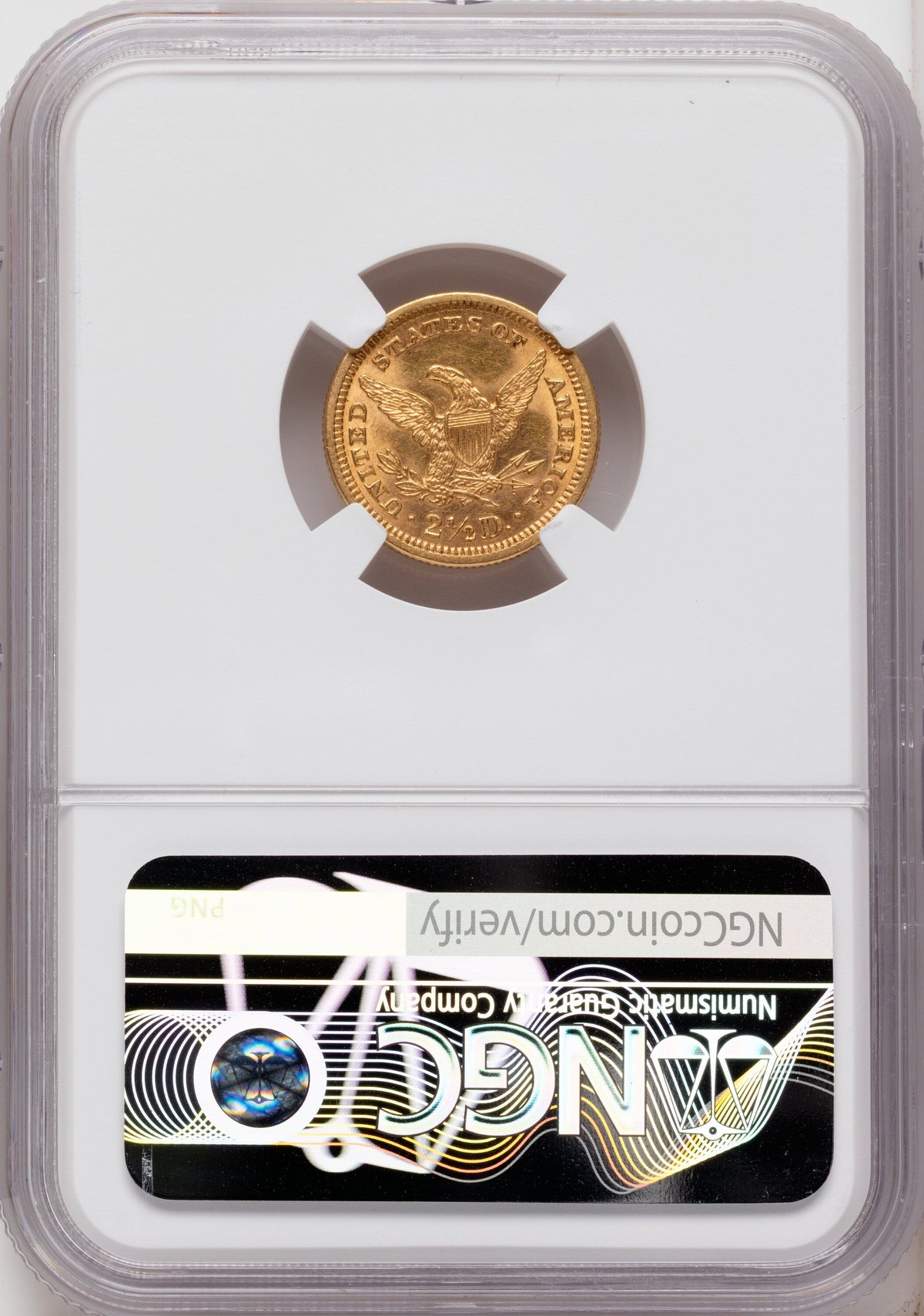 1879 $2.50 Liberty Quarter Eagle NGC MS62