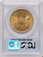 1876-S $20 Liberty Double Eagle PCGS MS61